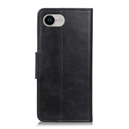 For iPhone 16e Case RFID Blocking Genuine Cow Leather Wallet Phone Cover