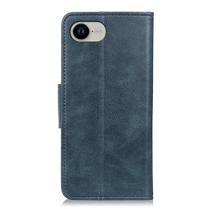 For iPhone 16e Case RFID Blocking Genuine Cow Leather Wallet Phone Cover