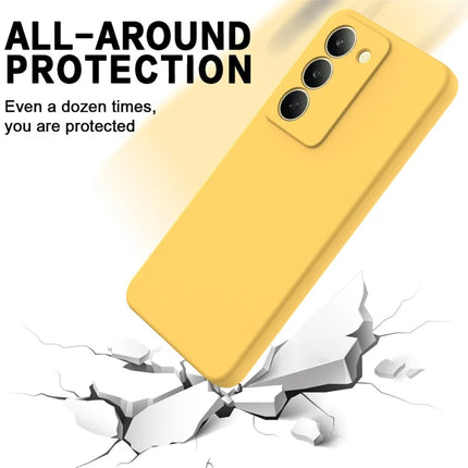 For Realme V60 Pro / Realme 14x 5G Liquid Silicone Case Phone Back Cover with Hand Strap