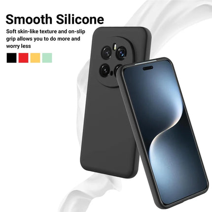 For Honor Magic7 Pro 5G Liquid Silicone Case Phone Back Cover with Hand Strap