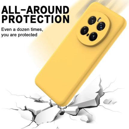For Honor Magic7 Pro 5G Liquid Silicone Case Phone Back Cover with Hand Strap