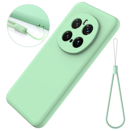 For Honor Magic7 Pro 5G Liquid Silicone Case Phone Back Cover with Hand Strap