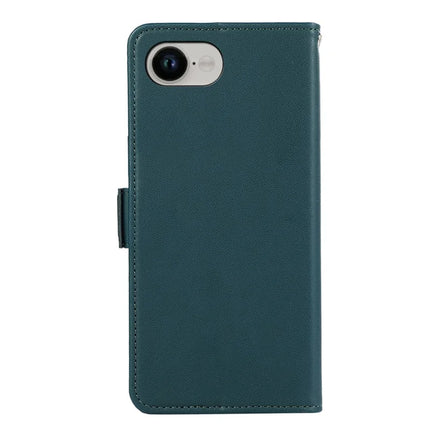 ABEEL For iPhone 16e Case Leather Phone Cover with RFID Blocking Wallet