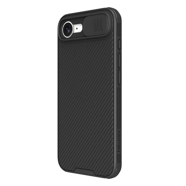NILLKIN Camshield Pro for iPhone 16e Case Compatible with MagSafe TPU + PC Phone Cover with Slider Camera - Black