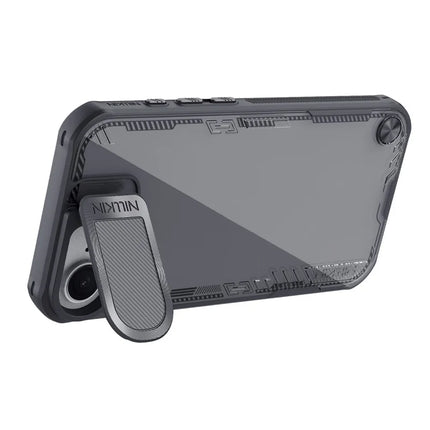 NILLKIN Iceblade Prop For iPhone 16e Case Lens Cover Kickstand PC + TPU Phone Cover