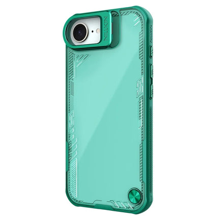 NILLKIN Iceblade Prop For iPhone 16e Case Lens Frame Kickstand PC + TPU Phone Cover