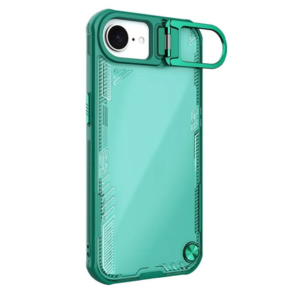 NILLKIN Iceblade Prop For iPhone 16e Case Lens Frame Kickstand PC + TPU Phone Cover