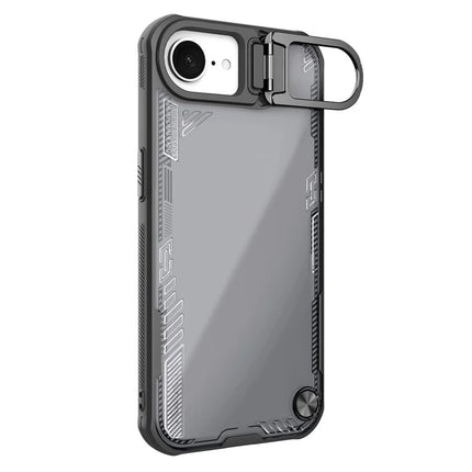NILLKIN Iceblade Prop For iPhone 16e Case Lens Frame Kickstand PC + TPU Phone Cover