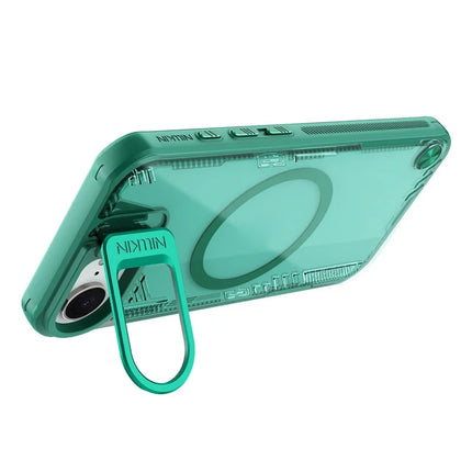 NILLKIN Iceblade Prop For iPhone 16e Case Compatible with MagSafe Lens Frame Kickstand PC + TPU Phone Cover