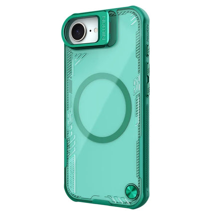 NILLKIN Iceblade Prop For iPhone 16e Case Compatible with MagSafe Lens Frame Kickstand PC + TPU Phone Cover