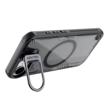 NILLKIN Iceblade Prop For iPhone 16e Case Compatible with MagSafe Lens Frame Kickstand PC + TPU Phone Cover