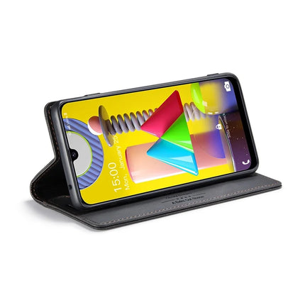 For Samsung Galaxy M31 Prime / Galaxy M21s / Galaxy F14 4G / Galaxy M31 Wallet Case AUTSPACE A01 Leather Stand Cover with RFID Blocking Card Holder