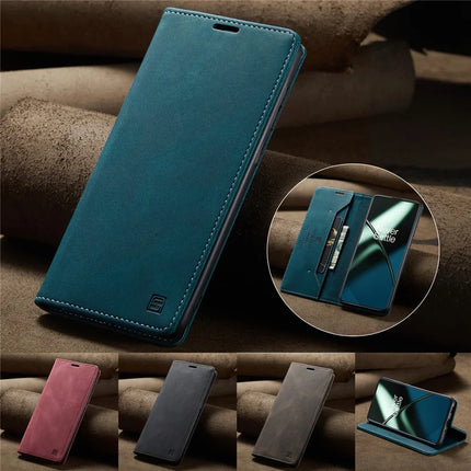 For OnePlus 11 5G Wallet Case AUTSPACE A01 Leather Stand Cover with RFID Blocking Card Holder
