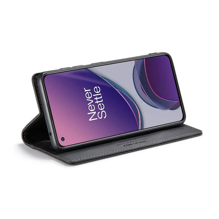 For OnePlus 8T Wallet Case AUTSPACE A01 Leather Stand Cover with RFID Blocking Card Holder