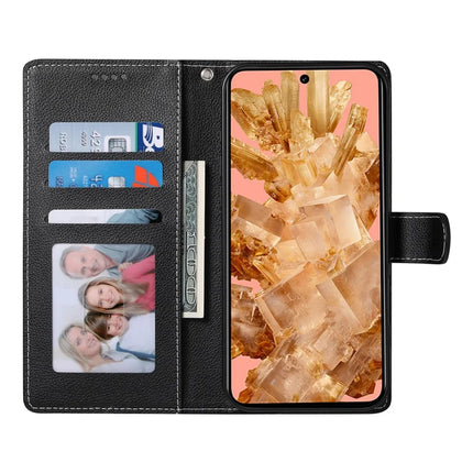 For Google Pixel 8 Case Litchi Texture Leather Wallet Phone Cover Magnetic Snap