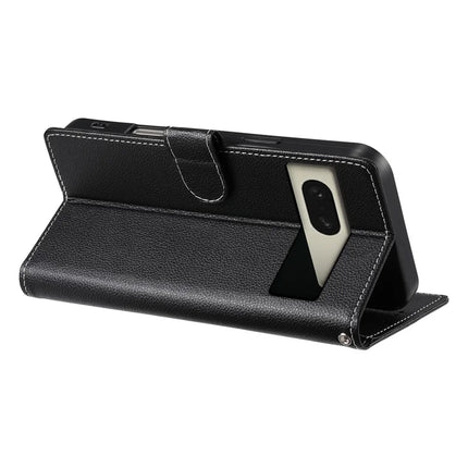 For Google Pixel 8 Case Litchi Texture Leather Wallet Phone Cover Magnetic Snap