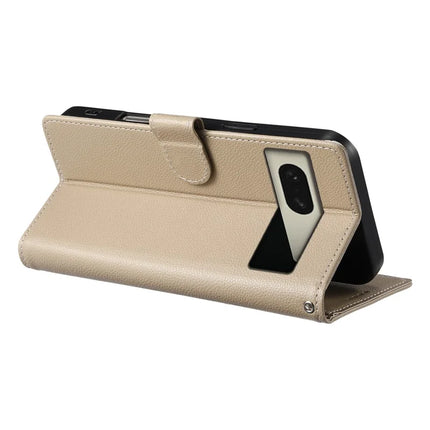 For Google Pixel 8 Case Litchi Texture Leather Wallet Phone Cover Magnetic Snap