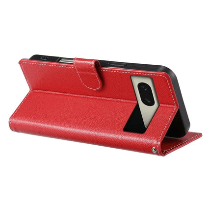 For Google Pixel 8 Case Litchi Texture Leather Wallet Phone Cover Magnetic Snap