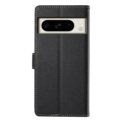 For Google Pixel 8 Pro Stand Case Litchi Texture Leather Wallet Phone Cover Magnetic Snap