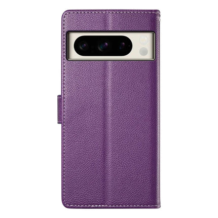 For Google Pixel 8 Pro Stand Case Litchi Texture Leather Wallet Phone Cover Magnetic Snap