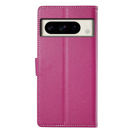 For Google Pixel 8 Pro Stand Case Litchi Texture Leather Wallet Phone Cover Magnetic Snap