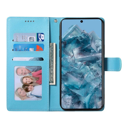 For Google Pixel 8 Pro Stand Case Litchi Texture Leather Wallet Phone Cover Magnetic Snap