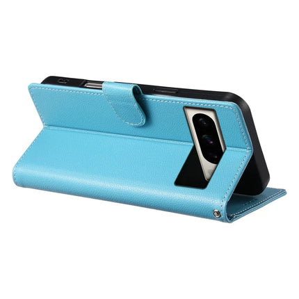 For Google Pixel 8 Pro Stand Case Litchi Texture Leather Wallet Phone Cover Magnetic Snap