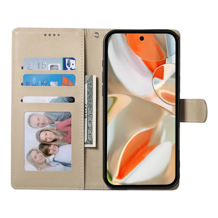 For Google Pixel 9 / Pixel 9 Pro Case Litchi Texture Leather Wallet Phone Cover Magnetic Snap