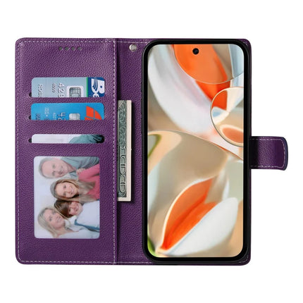 For Google Pixel 9 / Pixel 9 Pro Case Litchi Texture Leather Wallet Phone Cover Magnetic Snap
