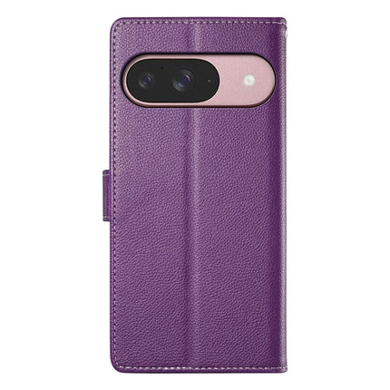For Google Pixel 9 / Pixel 9 Pro Case Litchi Texture Leather Wallet Phone Cover Magnetic Snap