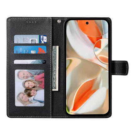 For Google Pixel 9 / Pixel 9 Pro Case Litchi Texture Leather Wallet Phone Cover Magnetic Snap