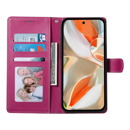 For Google Pixel 9 / Pixel 9 Pro Case Litchi Texture Leather Wallet Phone Cover Magnetic Snap