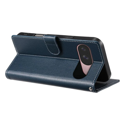 For Google Pixel 9 / Pixel 9 Pro Case Litchi Texture Leather Wallet Phone Cover Magnetic Snap