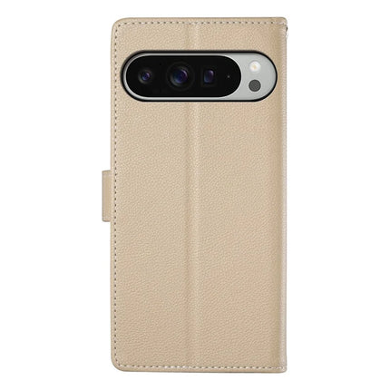 For Google Pixel 9 Pro XL Stand Case Litchi Texture Leather Wallet Phone Cover Magnetic Snap