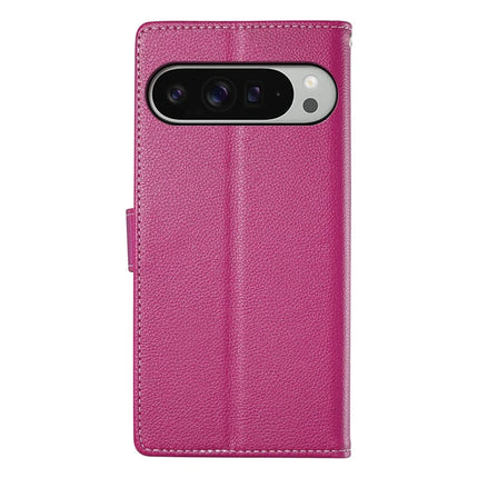 For Google Pixel 9 Pro XL Stand Case Litchi Texture Leather Wallet Phone Cover Magnetic Snap