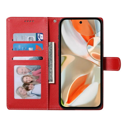 For Google Pixel 9 Pro XL Stand Case Litchi Texture Leather Wallet Phone Cover Magnetic Snap