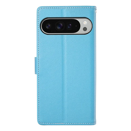 For Google Pixel 9 Pro XL Stand Case Litchi Texture Leather Wallet Phone Cover Magnetic Snap