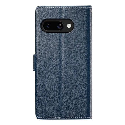 DF-012 For Google Pixel 9a Case Litchi Texture Leather Magnetic Clasp Wallet Stand Phone Cover