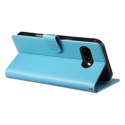 DF-012 For Google Pixel 9a Case Litchi Texture Leather Magnetic Clasp Wallet Stand Phone Cover
