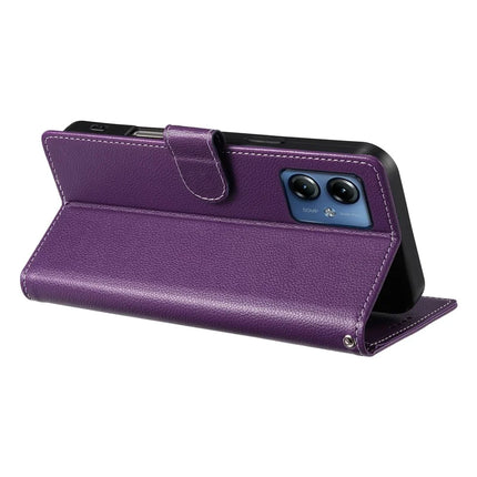 For Motorola Moto G14 4G / G54 5G Case Litchi Texture Leather Wallet Phone Cover Magnetic Snap
