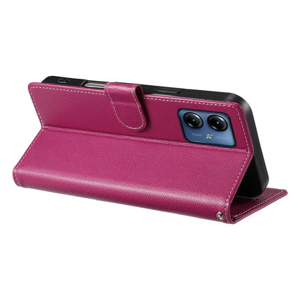 For Motorola Moto G14 4G / G54 5G Case Litchi Texture Leather Wallet Phone Cover Magnetic Snap