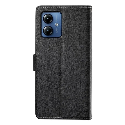 For Motorola Moto G14 4G / G54 5G Case Litchi Texture Leather Wallet Phone Cover Magnetic Snap