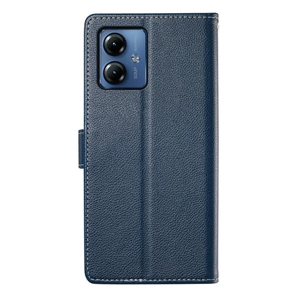 For Motorola Moto G14 4G / G54 5G Case Litchi Texture Leather Wallet Phone Cover Magnetic Snap