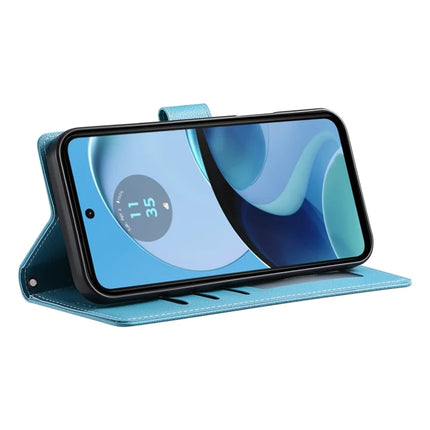 DF-012 For Motorola Moto G55 5G Case Litchi Texture Leather Magnetic Clasp Wallet Stand Phone Cover