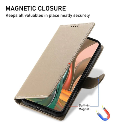 DF-012 For Motorola Moto G75 5G Case Litchi Texture Leather Magnetic Clasp Wallet Stand Phone Cover
