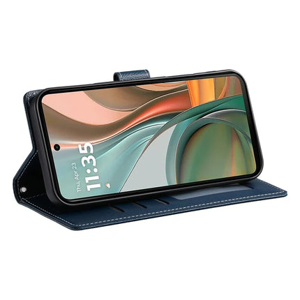 DF-012 For Motorola Moto G75 5G Case Litchi Texture Leather Magnetic Clasp Wallet Stand Phone Cover