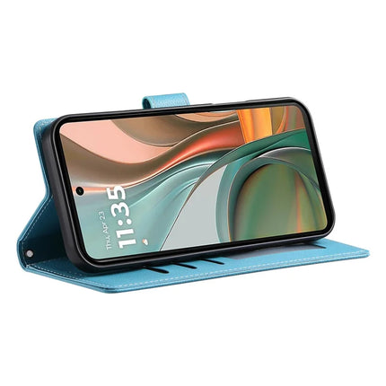 DF-012 For Motorola Moto G75 5G Case Litchi Texture Leather Magnetic Clasp Wallet Stand Phone Cover