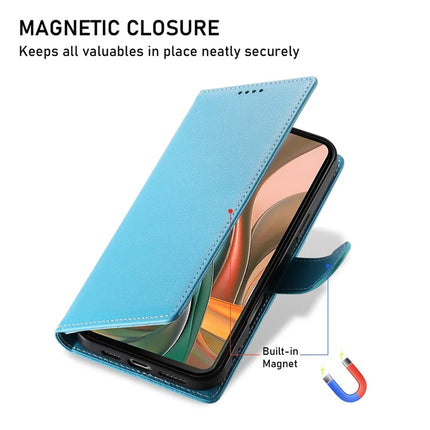 DF-012 For Motorola Moto G75 5G Case Litchi Texture Leather Magnetic Clasp Wallet Stand Phone Cover