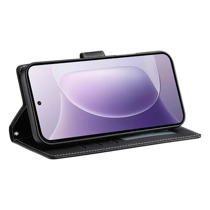 DF-012 For Honor 300 Pro Case Litchi Texture Leather Magnetic Clasp Wallet Stand Phone Cover