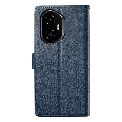 DF-012 For Honor 300 Case Litchi Texture Leather Magnetic Clasp Wallet Stand Phone Cover
